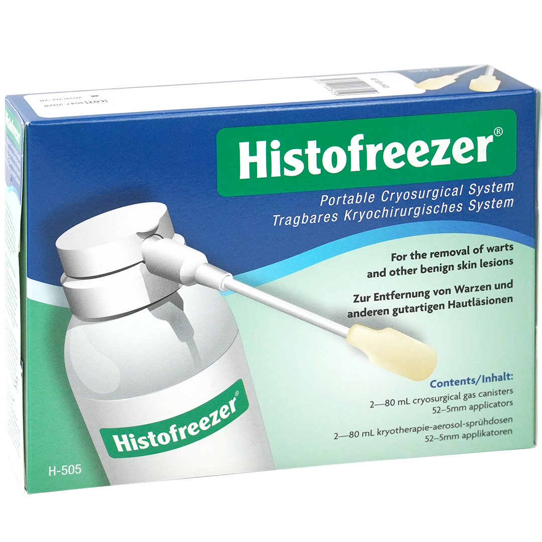 Histofreezer cryochirurgie medium 2x 80ml gasfles 52x 5mm applicators