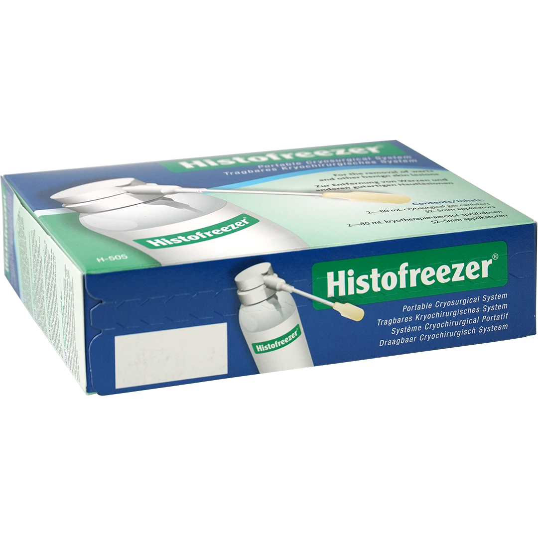 Histofreezer cryochirurgie medium 2x 80ml gasfles 52x 5mm applicators