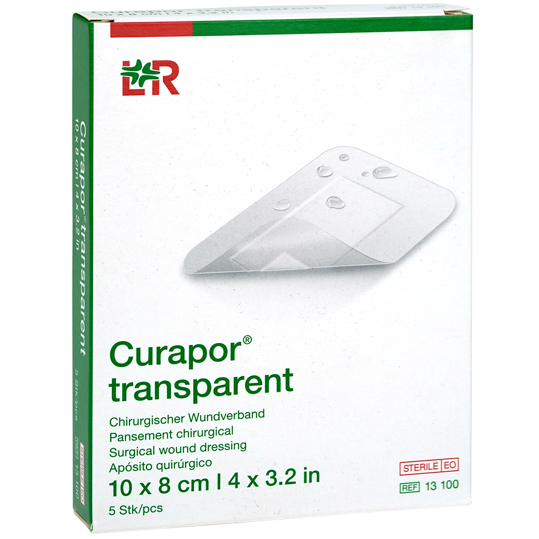 Curapor transparant eilandpleisters 10cm x 8cm steriel