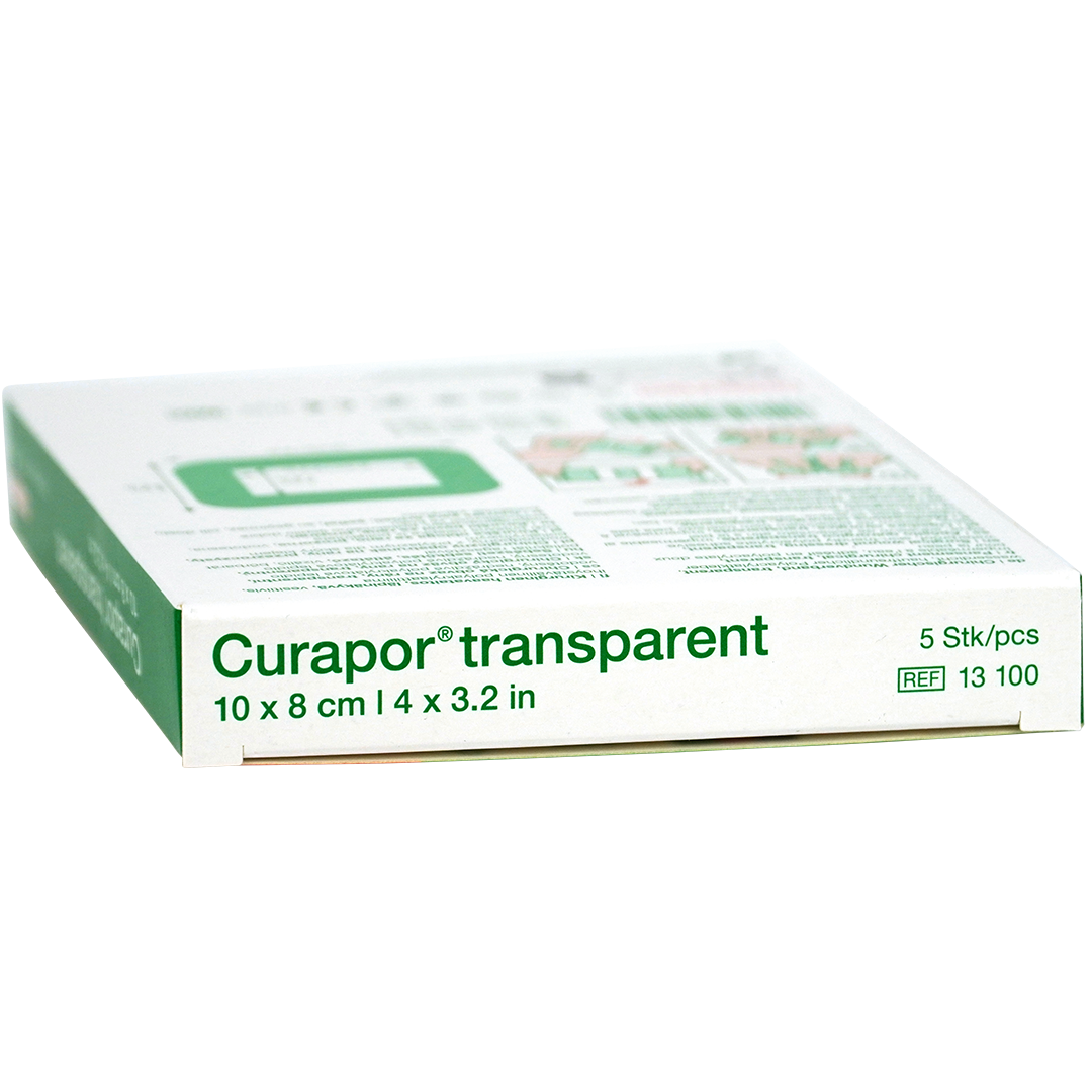 Curapor transparant eilandpleisters 10cm x 8cm steriel