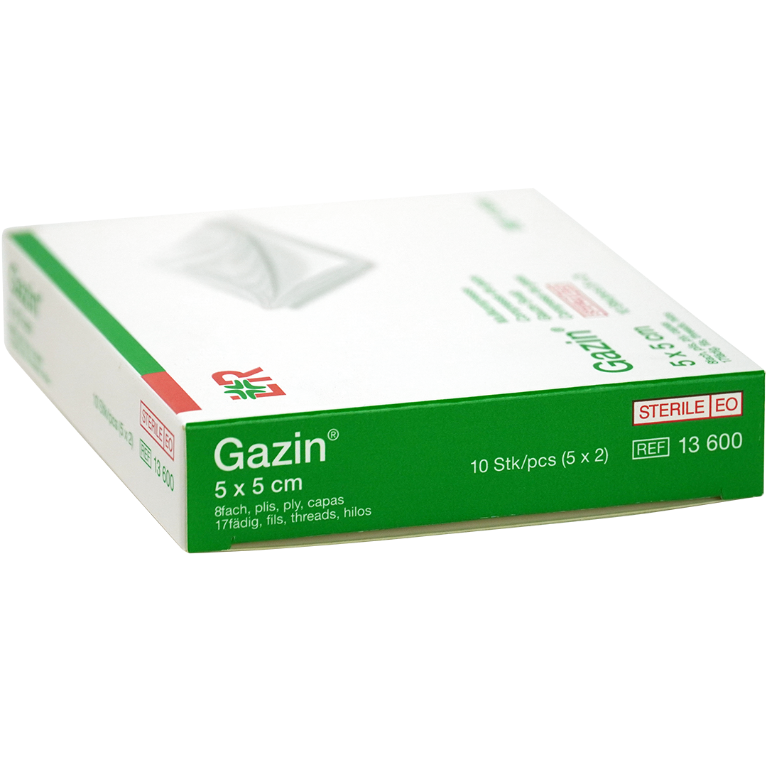 Gazin gaaskompres 5cm x 5cm 8 laags steriel