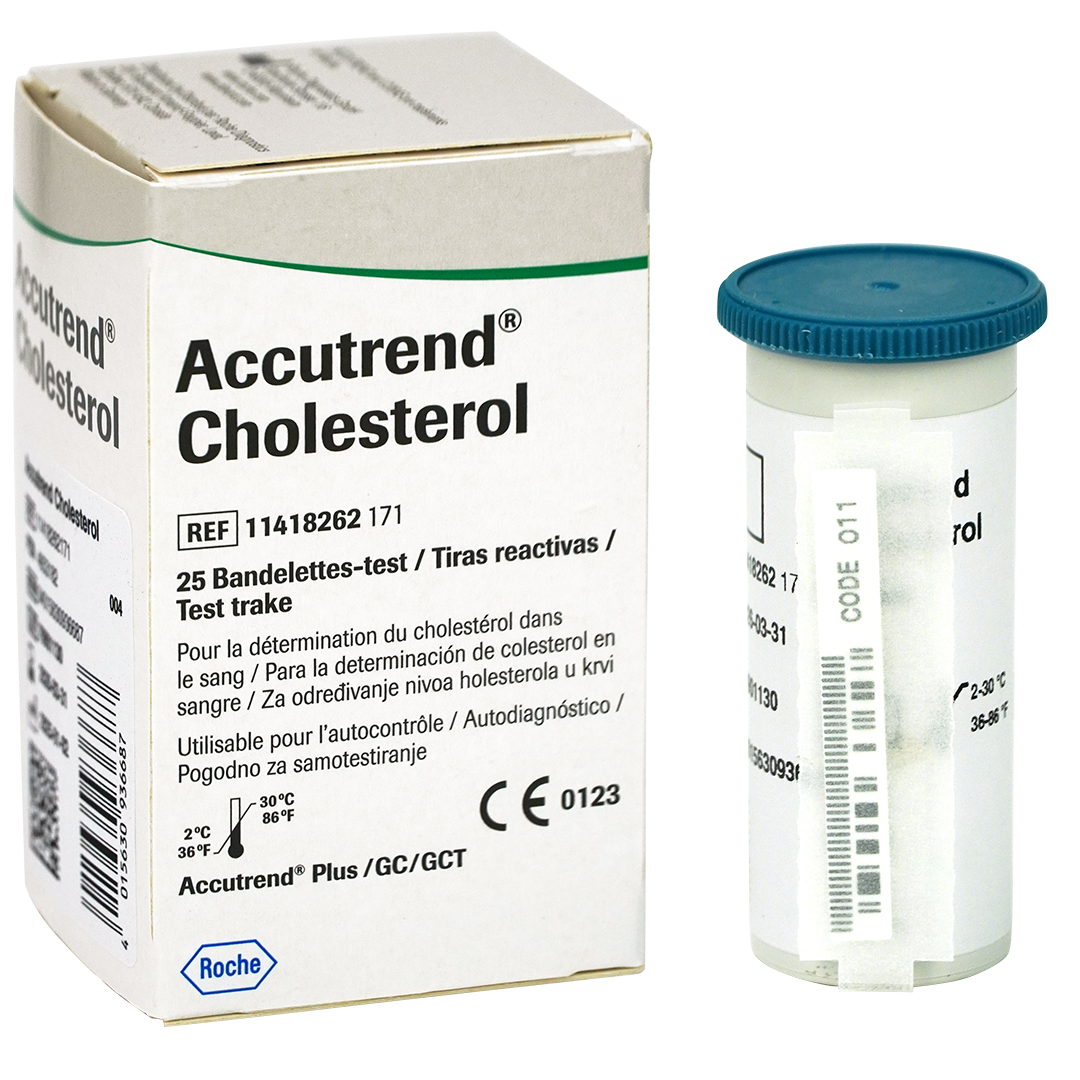 Accutrend Cholesterol teststrips