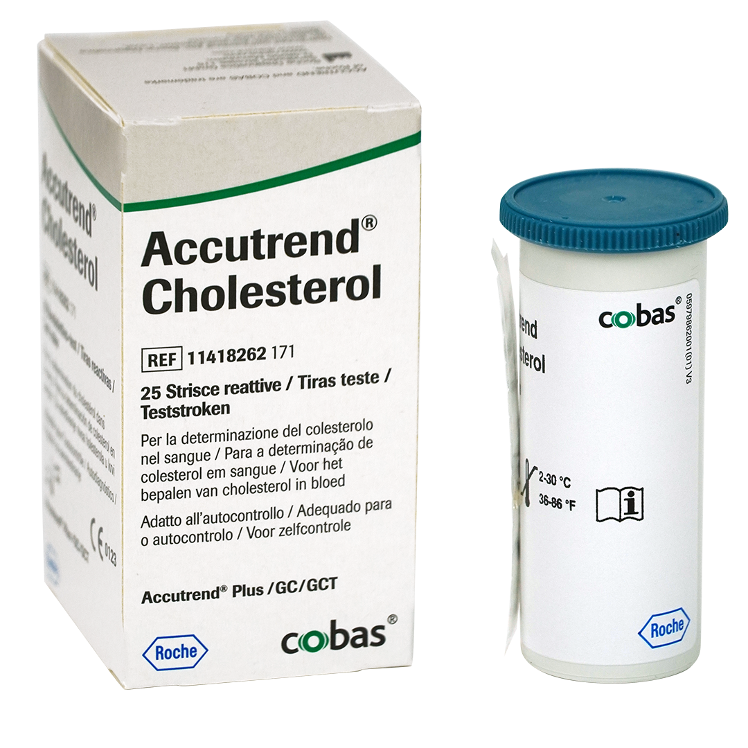 Accutrend Cholesterol teststrips