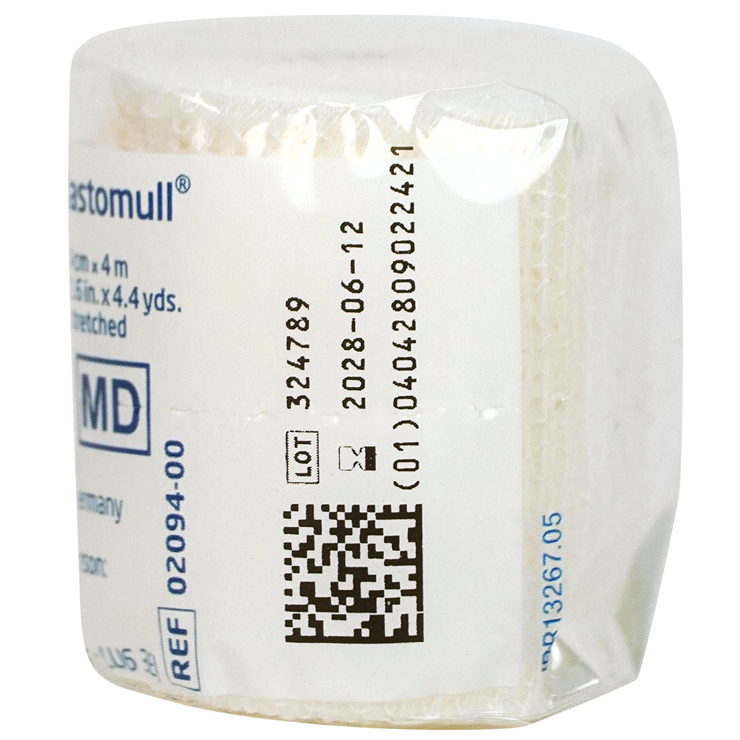 Elastomull elastische fixatiewindsels 4cm x 4m cellofaan