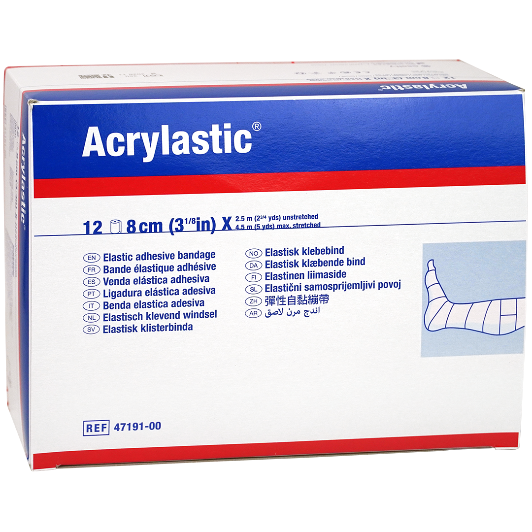 Acrylastic elastisch klevend windsel 8cm x 4.5m