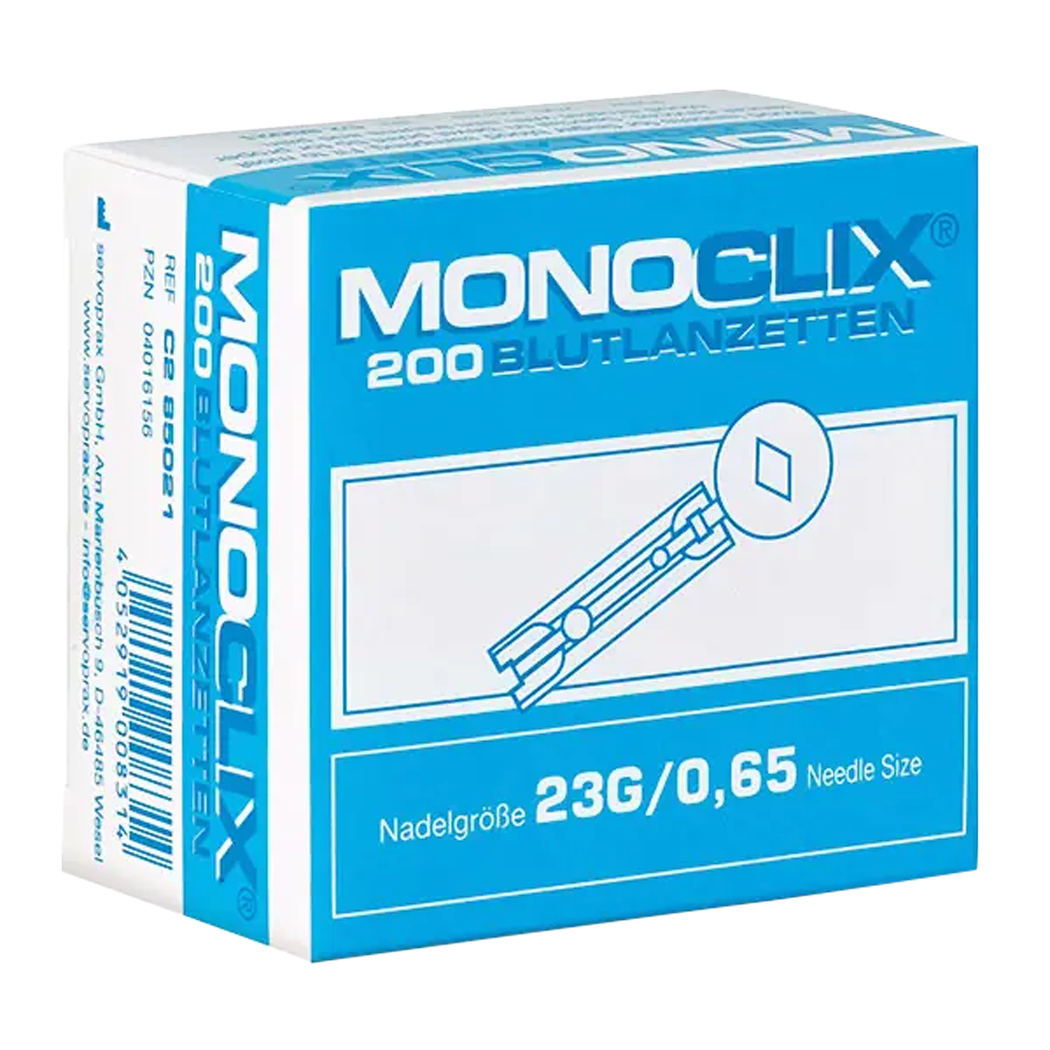 Monoclix lancetten 23G x 0.65mm
