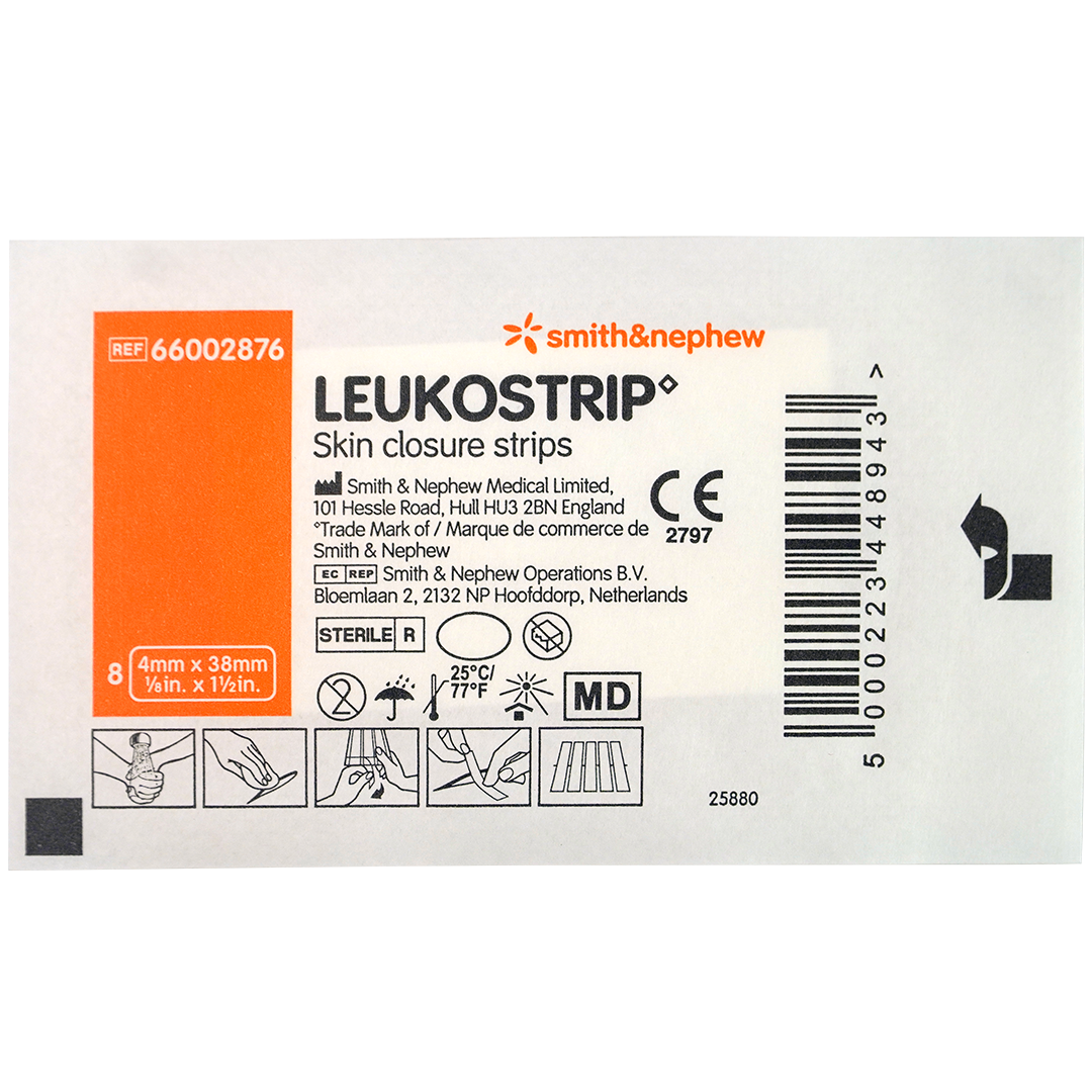 Leukostrip hechtstrips 4mm x 38mm steriel