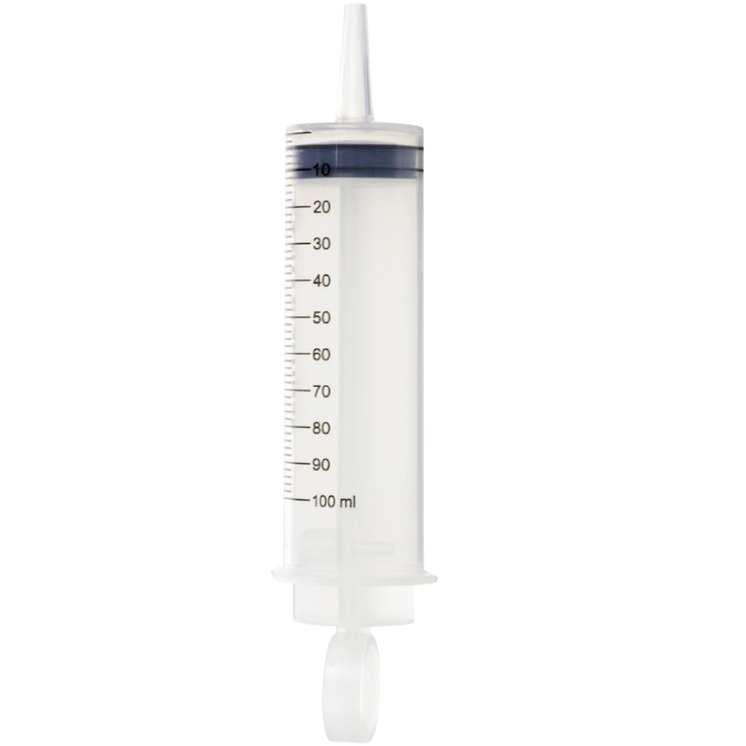 BD Plastipak injectiespuiten, 100ml, 3 delig, Katheter tip + Luer adapter