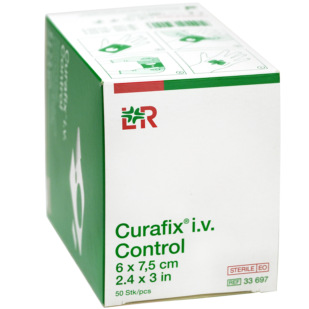 Curafix I.V. Control infuuspleisters 6cm x 7.5cm steriel