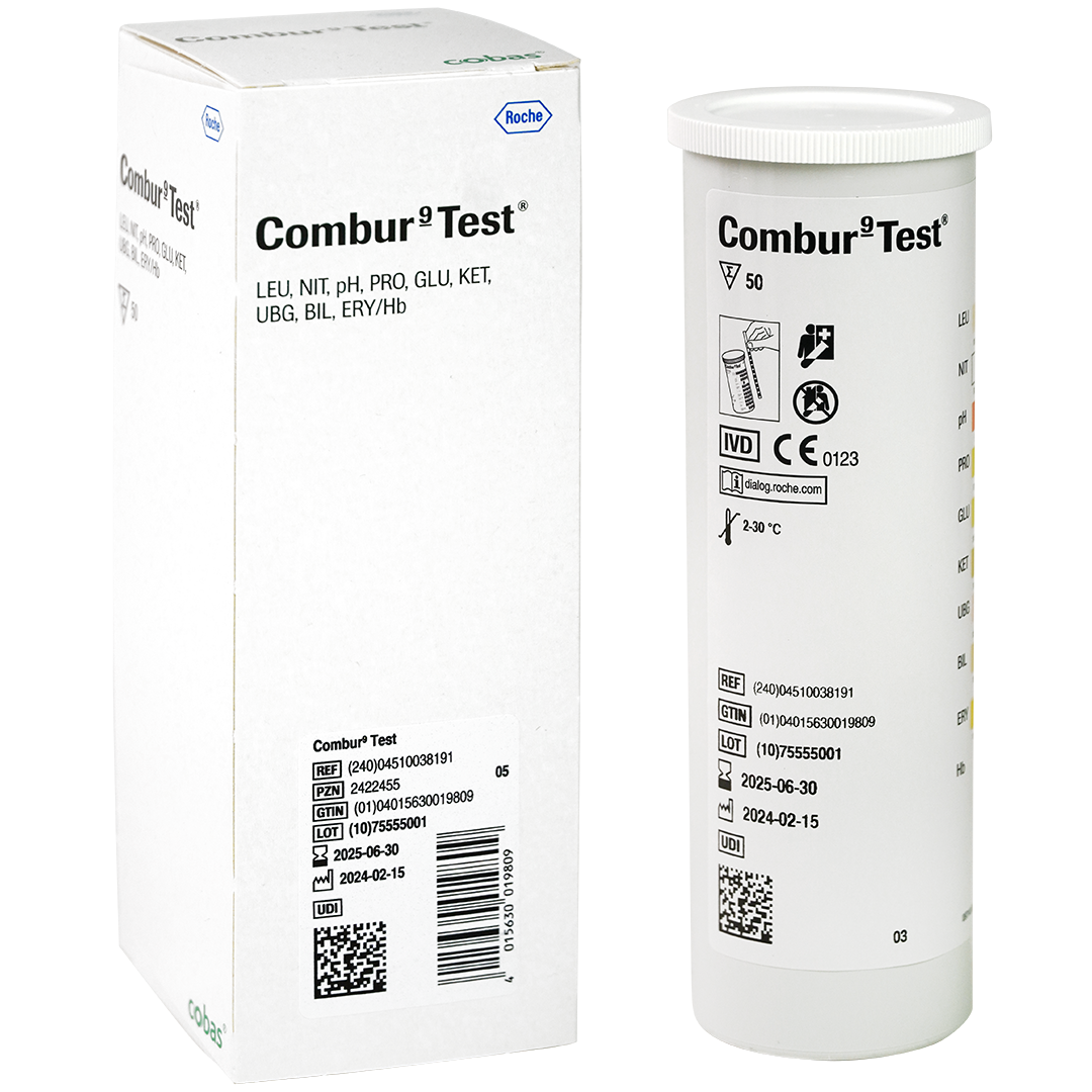 Combur 9 Test urine teststrips