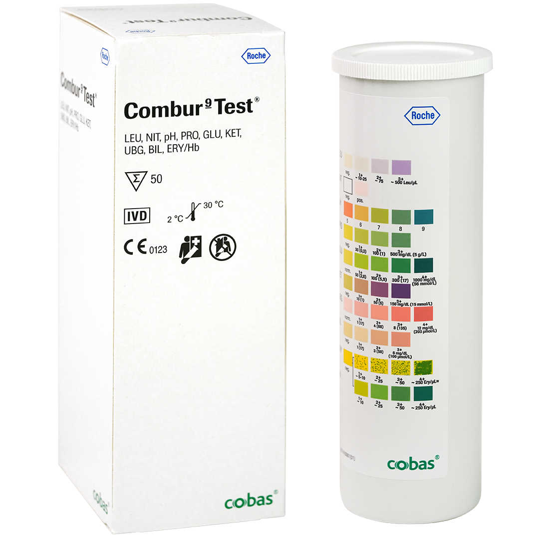 Combur 9 Test urine teststrips