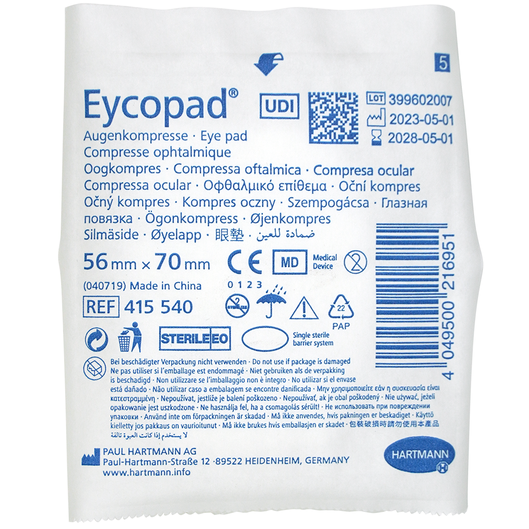 Eycopad oog gaaskompres