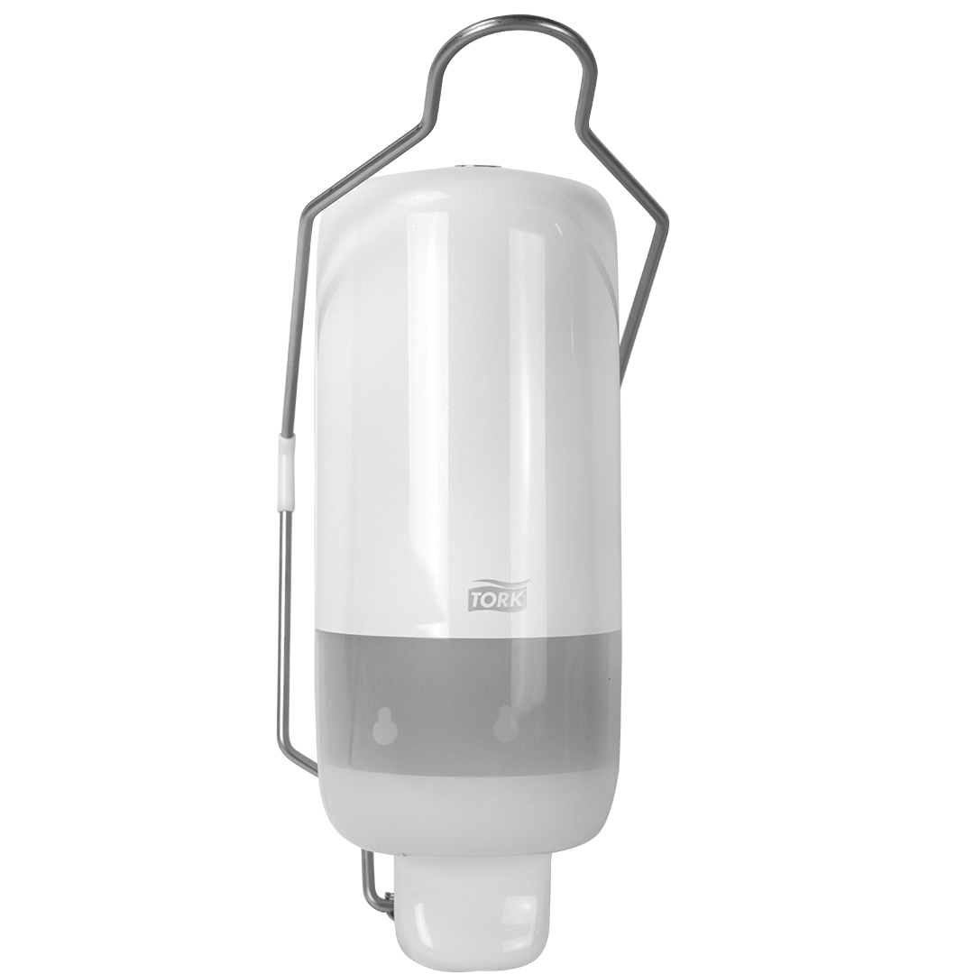 Tork vloeibare- en sprayzeep dispenser met armbeugel S1