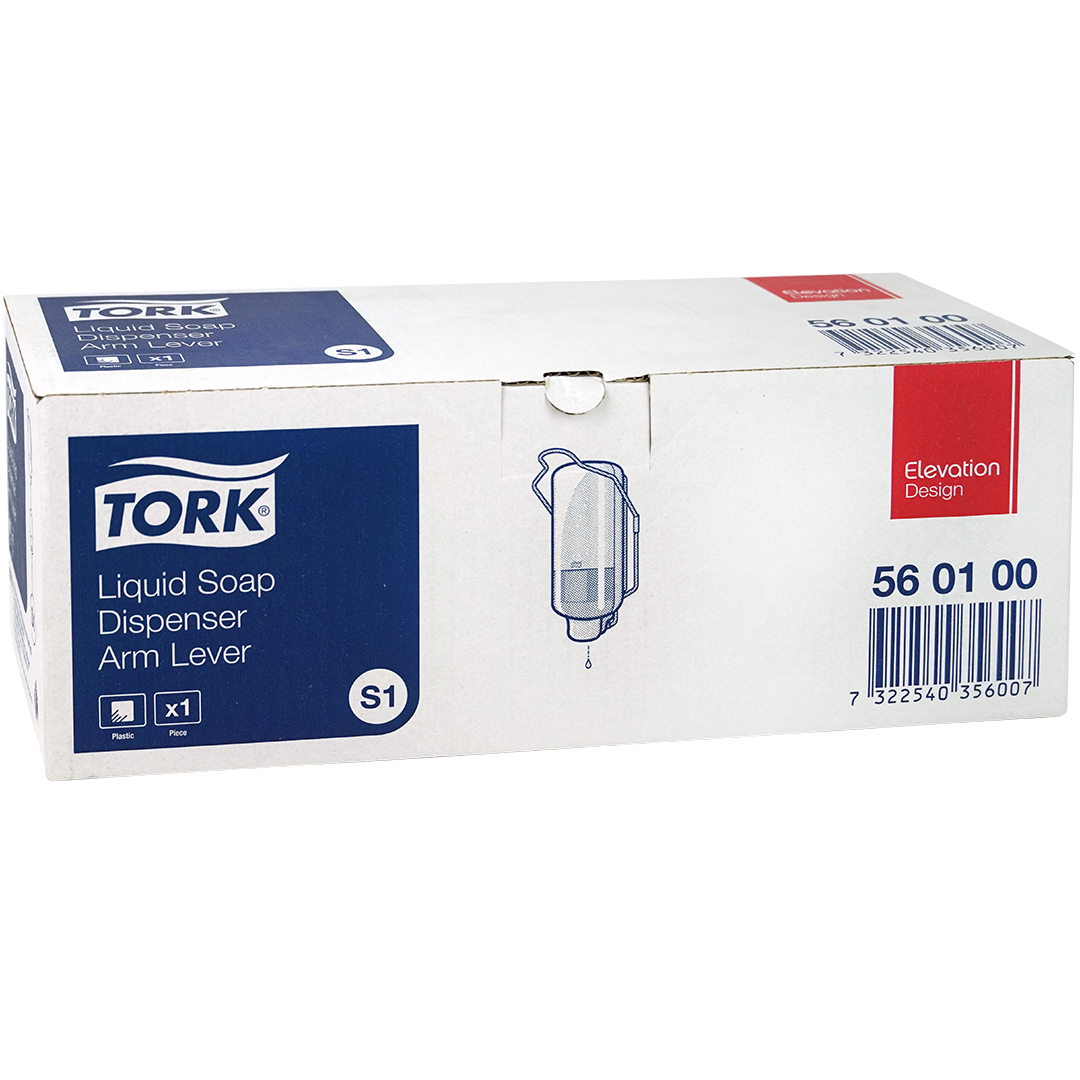 Tork vloeibare- en sprayzeep dispenser met armbeugel S1