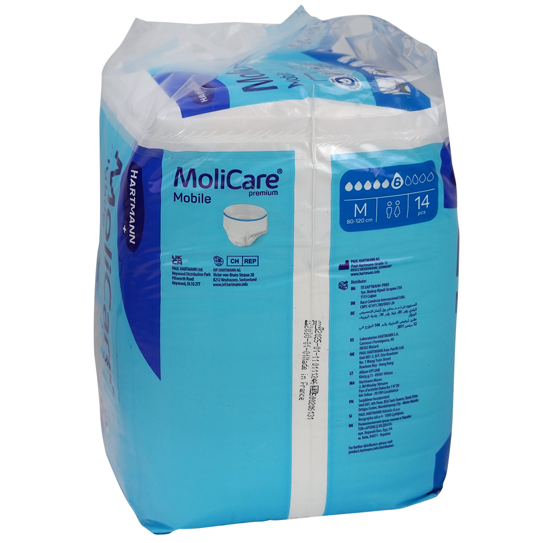MoliCare Mobile 'premium' incontinentiebroekjes, M, 6 druppels