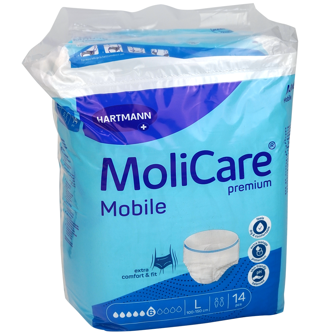 MoliCare Mobile ‘premium’ incontinentiebroekjes, L, 6 druppels