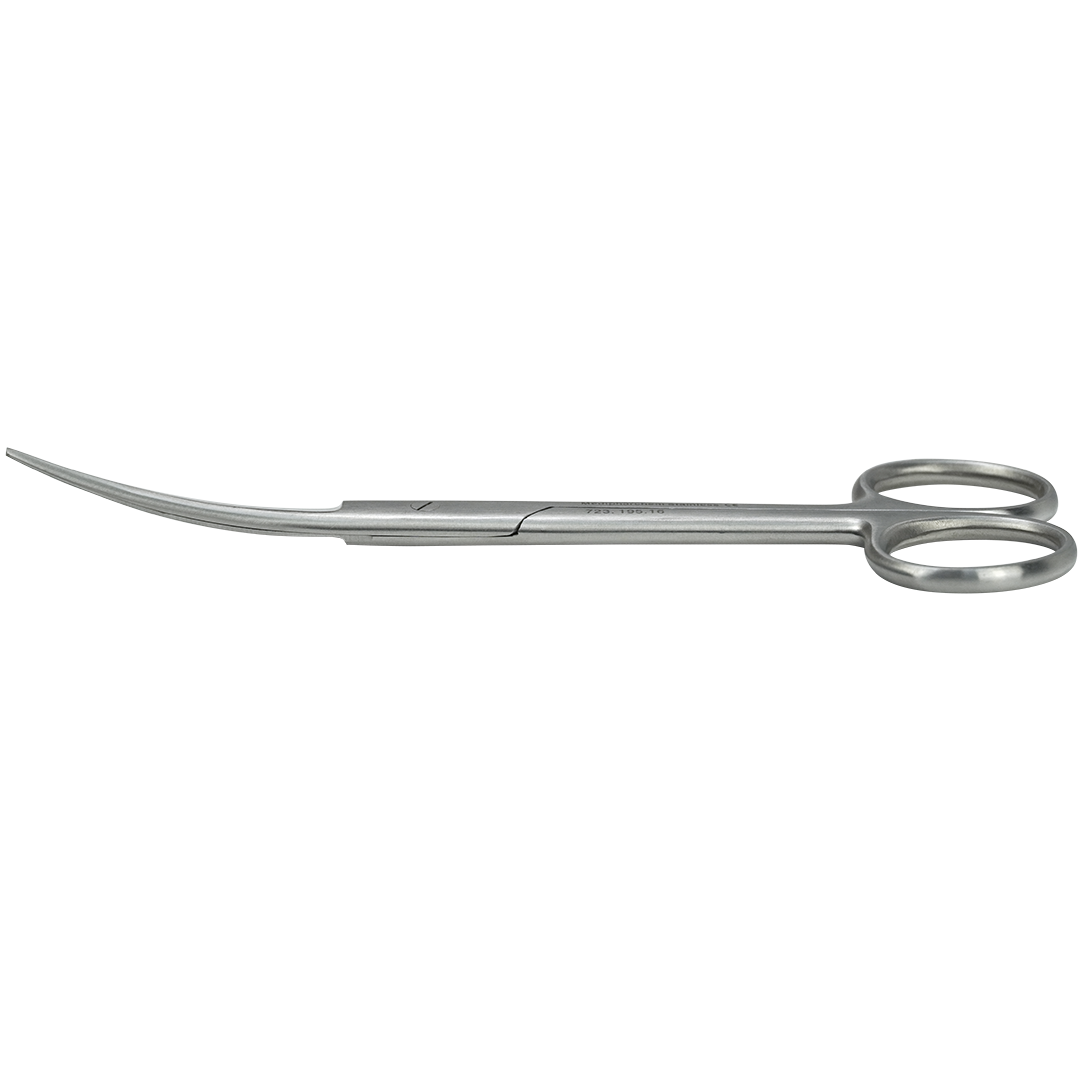 Chirurgische schaar 16cm spits-spits gebogen
