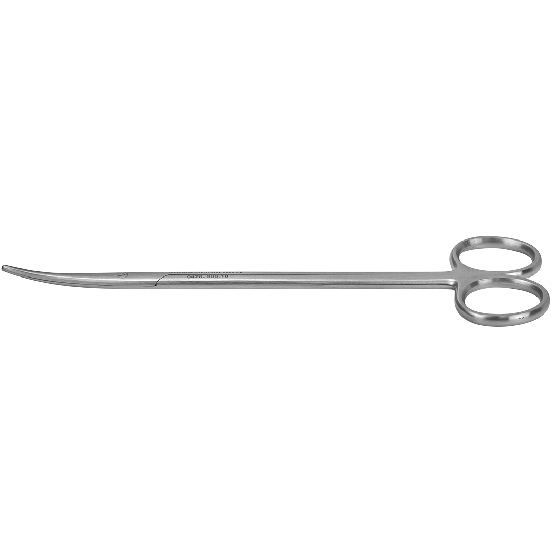 Metzenbaum prepareerschaar 18cm stomp-stomp gebogen