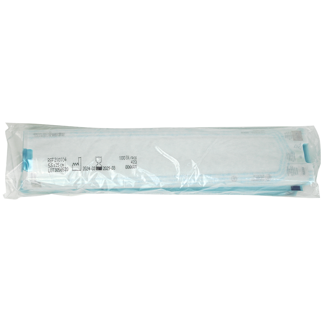 Stericlin sterilisatiezakjes 5.5cm x 25cm zonder vouwrand
