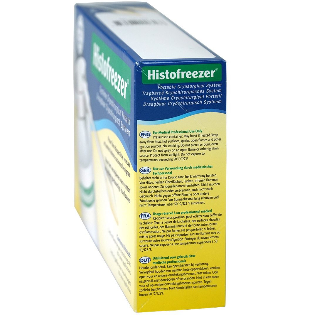 Histofreezer cryochirurgie small 2x 80ml gasfles 60x 2mm applicators
