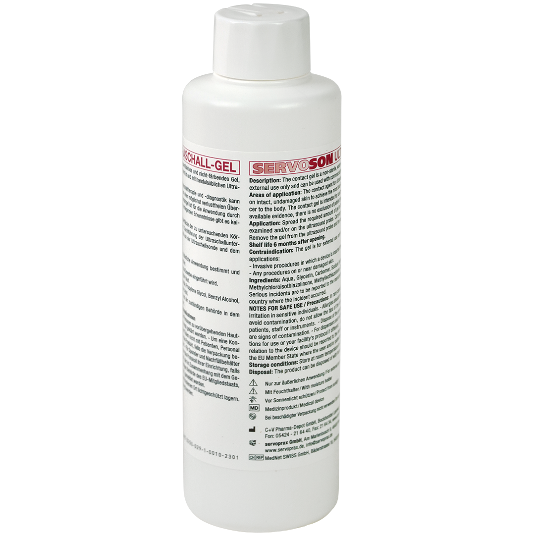 Servoson ultrasoundgel 250g transparant