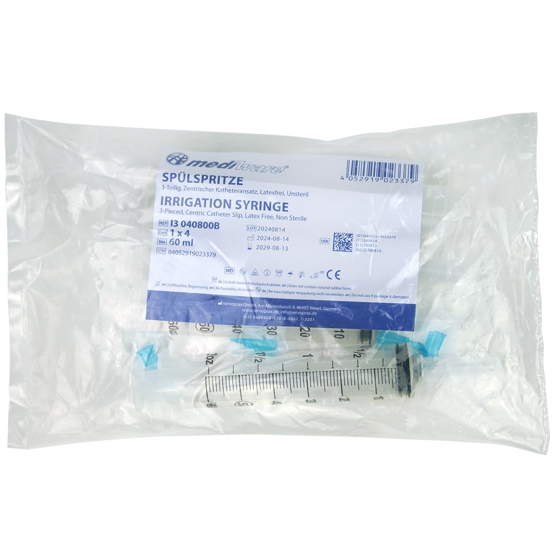 Mediware injectiespuiten 50/60ml/KT  3 delig  onsteriel