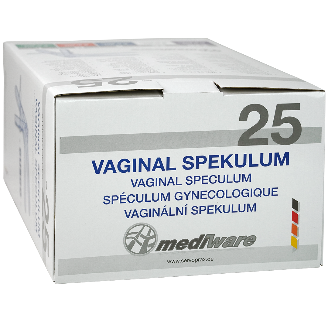 Mediware speculum wegwerp M Ø 26mm kunststof rood