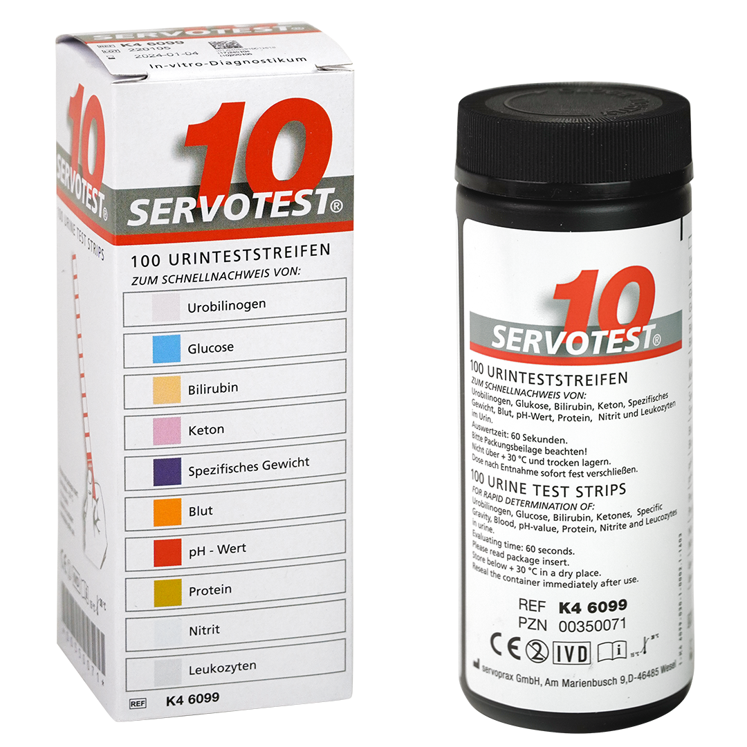 Servotest 10 urine teststrips
