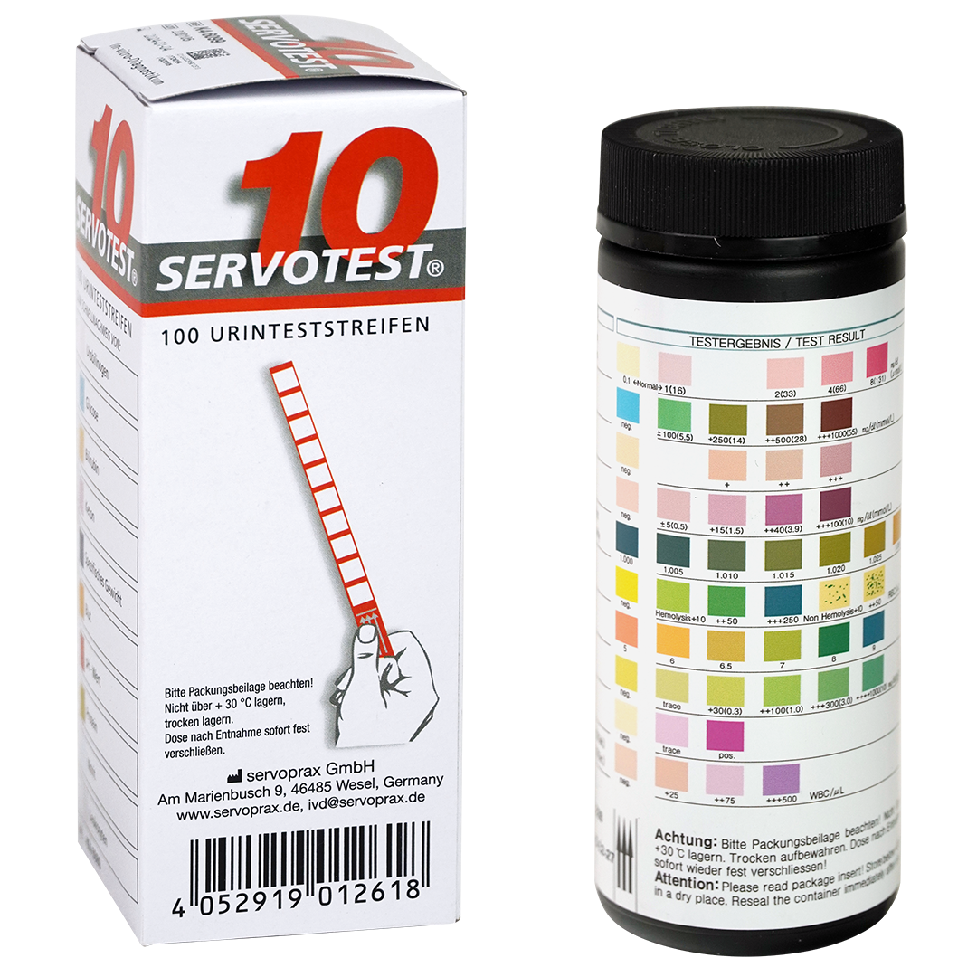 Servotest 10 urine teststrips