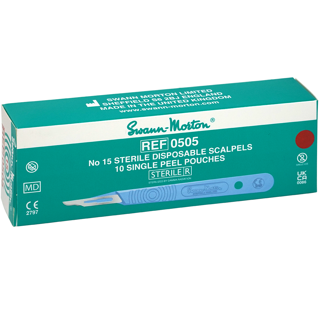 Swann-Morton scalpelmesjes + greep nr. 15 steriel