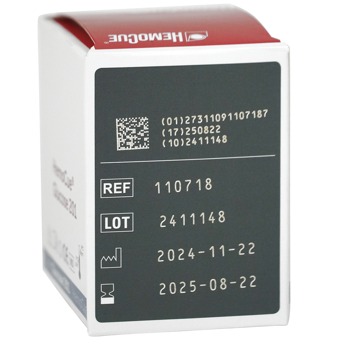 HemoCue Glucose 201 bloedglucose microcuvetten