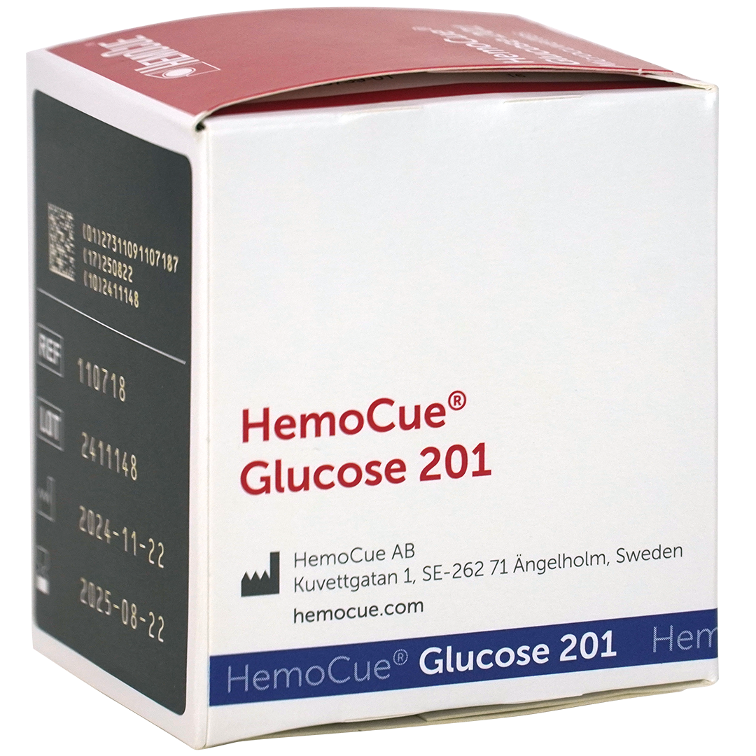HemoCue Glucose 201 bloedglucose microcuvetten