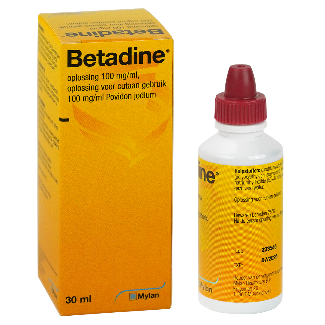Betadine Jodium oplossing 100mg/ml flacon 30ml