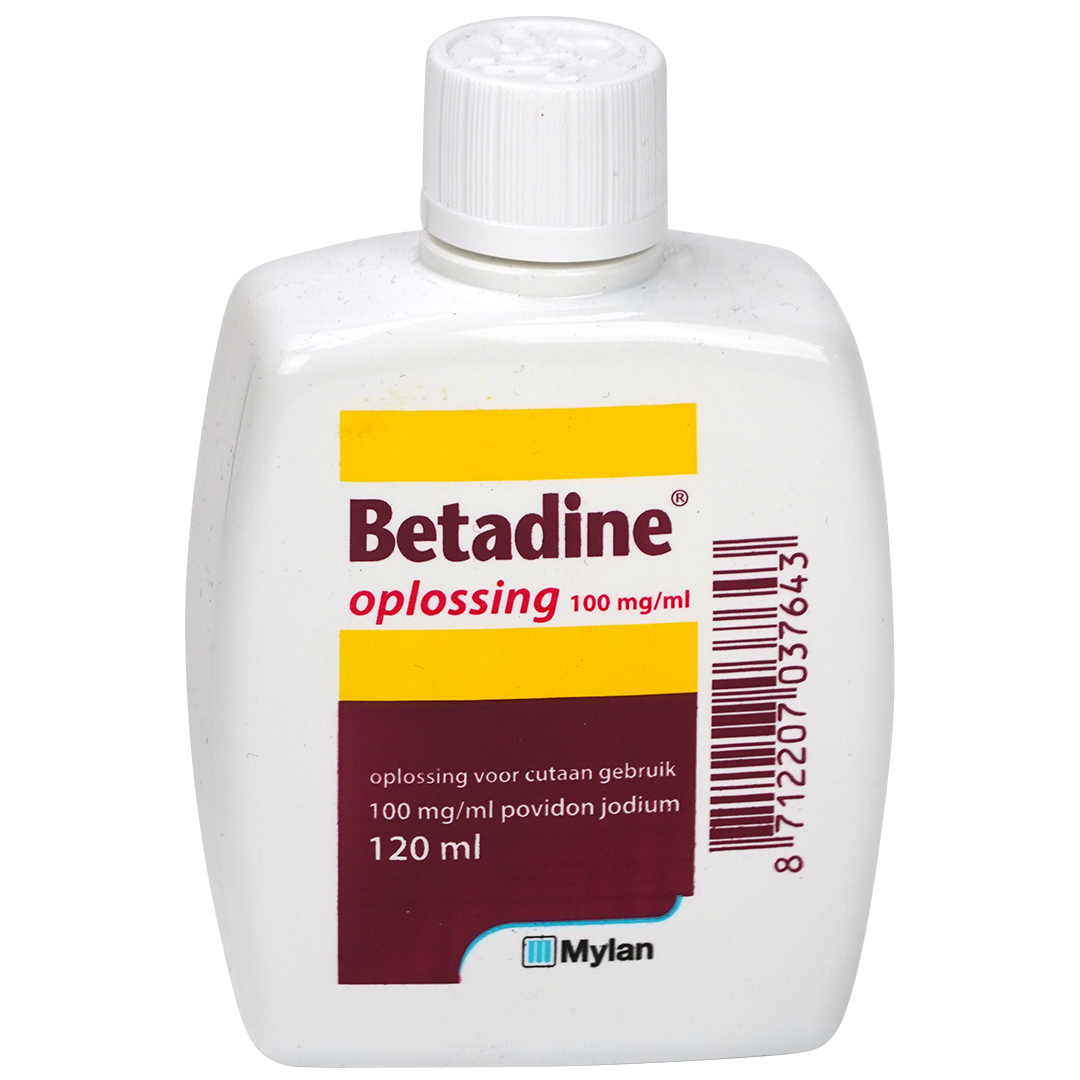 Betadine Jodium oplossing 100mg/ml, flacon 120ml