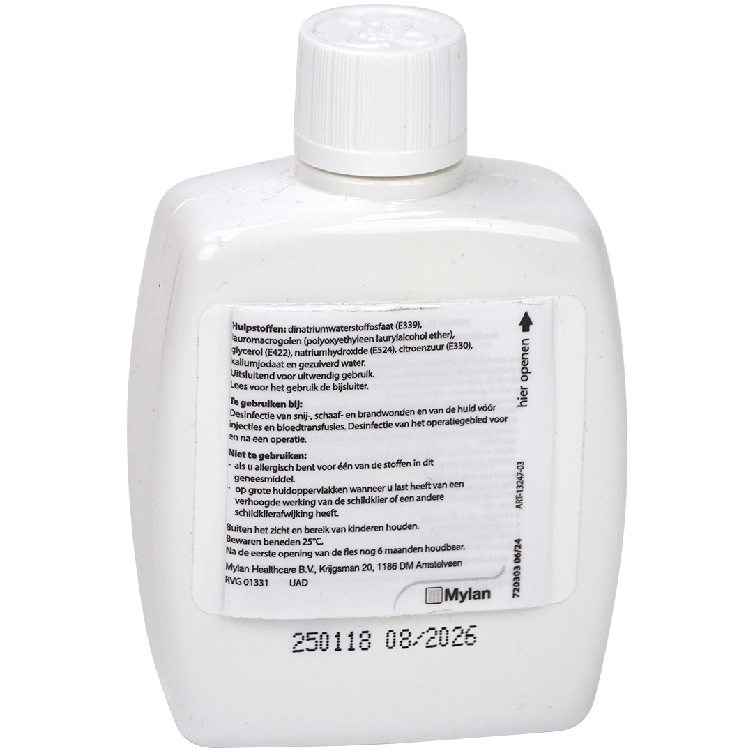 Betadine Jodium oplossing 100mg/ml, flacon 120ml