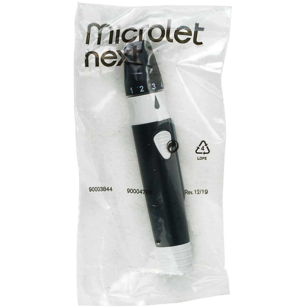 Contour XT startpakket: Etui met bloedglucose meter 10 teststrips Microlet Next prikpen en 10 lancetten