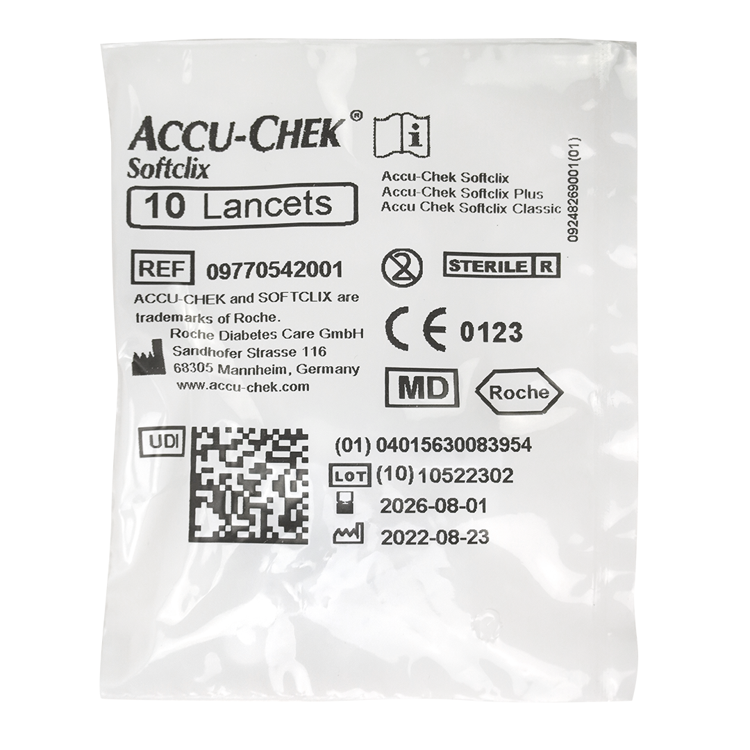 Accu-Chek Instant startpakket: Etui met bloedglucose meter Softclix prikpen en 10 lancetten zonder teststrips