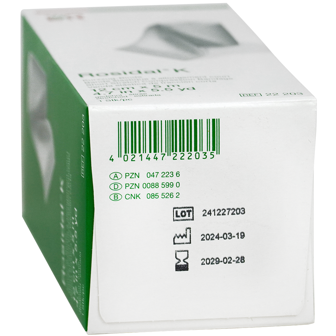 Rosidal K korte rek compressieverband 12cm x 5m
