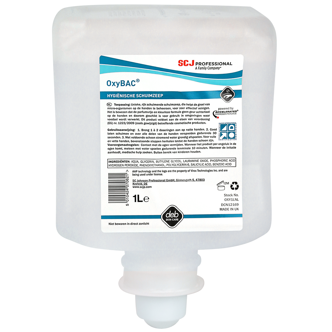 OxyBAC foam wash hand-desinfectie 1 liter