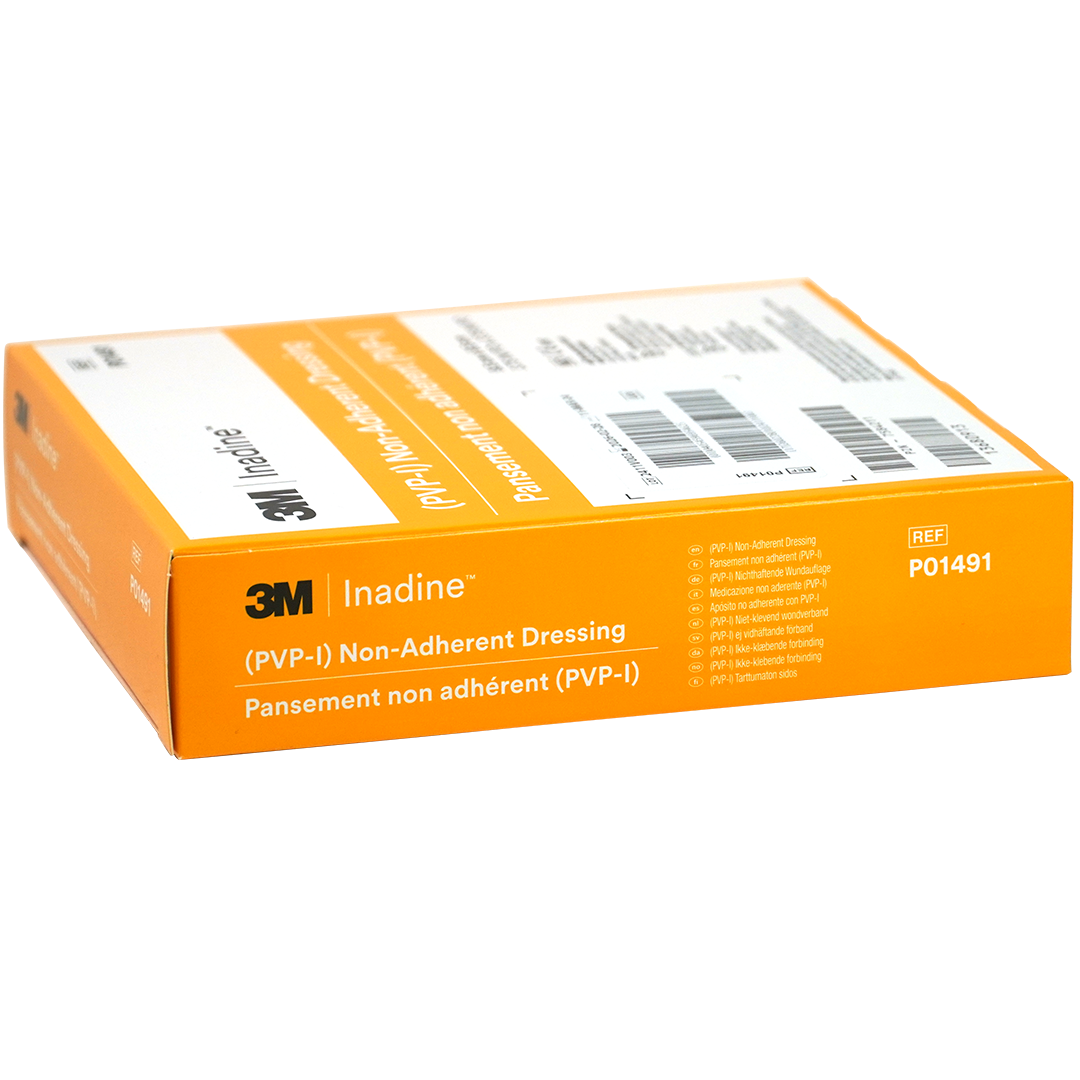 INADINE niet verklevend verband povidonjodium 9 5cm x 9 5cm steriel