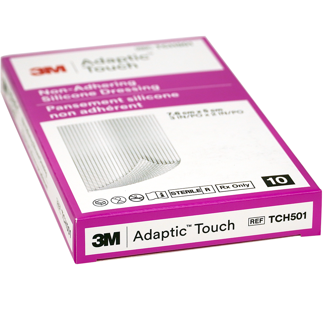 ADAPTIC TOUCH silicone wondcontactlaag, 7,6cm x 5cm, steriel
