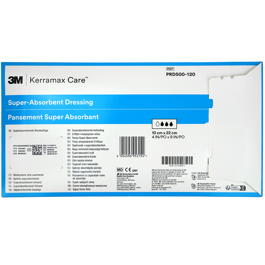 KERRAMAX Care super absorberend verband, 10cm x 22cm, steriel