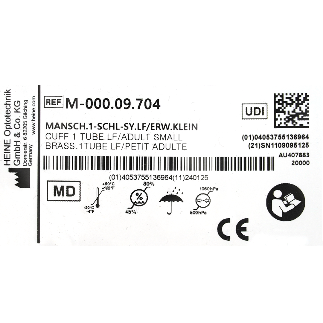 Heine Gamma G7/G5/GP bloeddrukmanchet volwassene S 1 slang