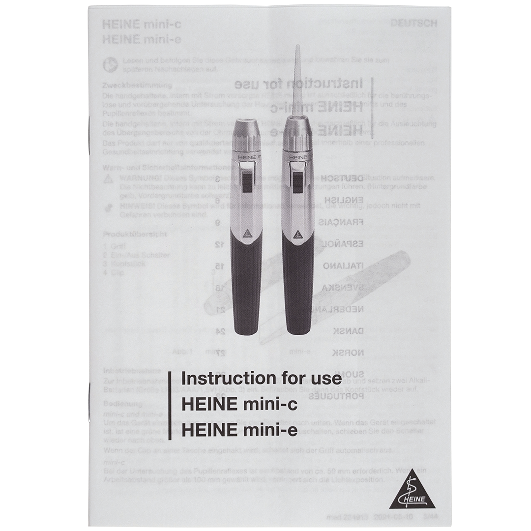 Heine mini-c LED light onderzoekslamp zak formaat