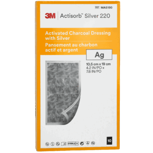 ACTISORB Silver 220 Antimicrobieel bindend verband, 10.5cm x 19cm