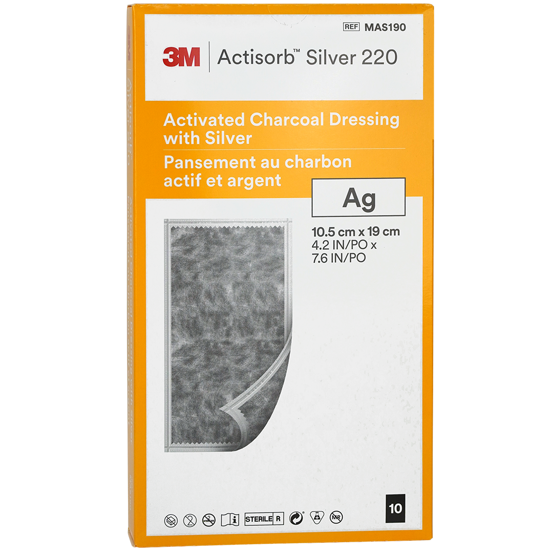 ACTISORB Silver 220 Antimicrobieel bindend verband, 10.5cm x 19cm
