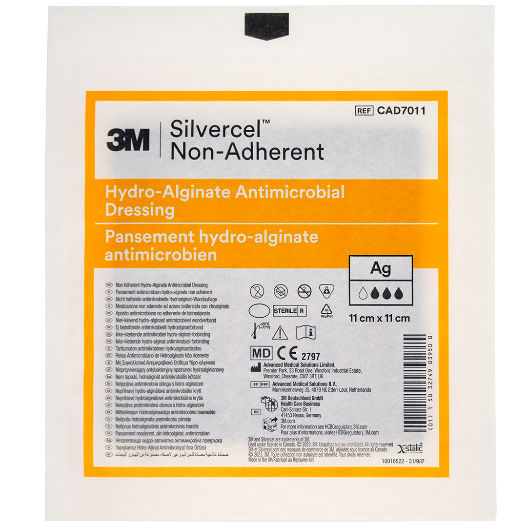 SILVERCEL Na Hydroalginaat verband, 11cm x 11cm