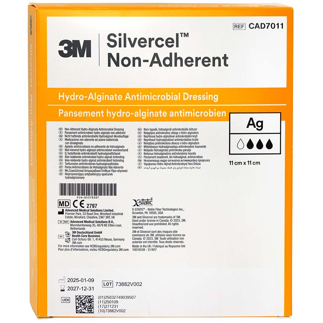 SILVERCEL Na Hydroalginaat verband, 11cm x 11cm