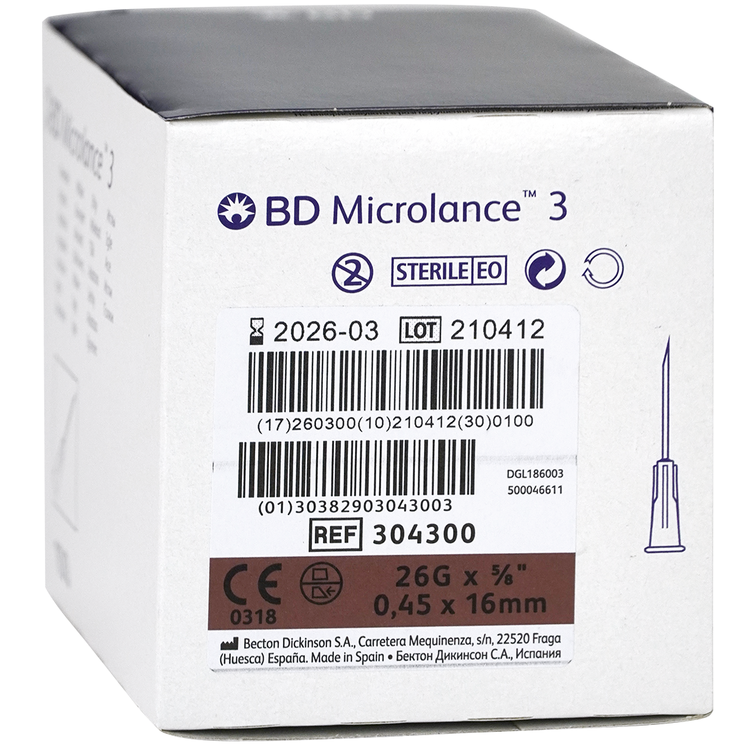 BD Microlance 3 injectienaalden 26G x ⅝