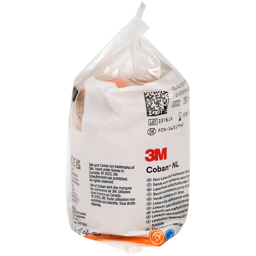 3M Coban NL Zelfhechtende zwachtel beige 7.5cm x 4.5m